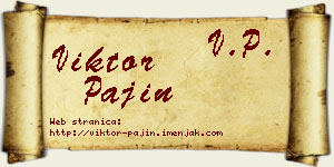 Viktor Pajin vizit kartica